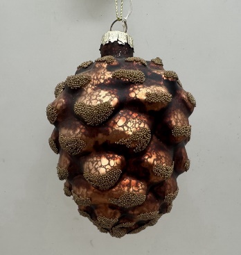 Glass Christmas decoration Pine cone